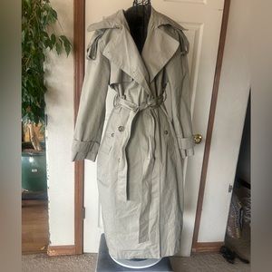 Banana Republic Women's khaki twill Trench Coat